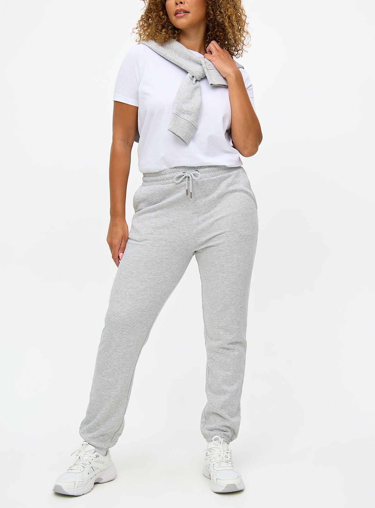 Grey Marl and Navy Joggers 2 Pack S - Image 2 thumbnail